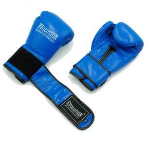 Profesionalios bokso pirštinės iš natūralios odos Evolution PRO RB-1510,1512 mėlynos