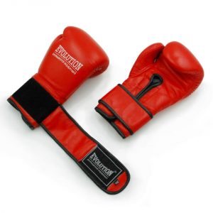 Profesionalios bokso pirštinės iš natūralios odos Evolution  PRO RB-1510,1514 raudonos