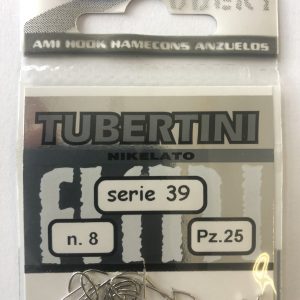 Kabliukai Tubertini Serie 39 Nichelato 25vnt.