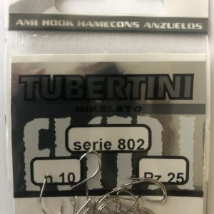 Kabliukai Tubertini Serie 802 Nichelato 25vnt.