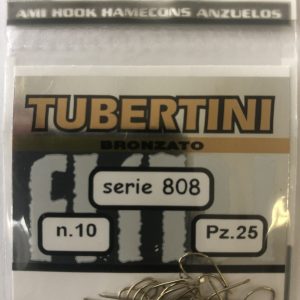 Kabliukai Tubertini Serie 808 Bronzato 25vnt.