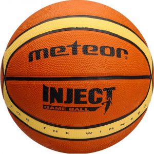Krepšinio kamuolys Meteor Inject, 14 plokščių rudai smėlio spalvos 7 07072 dydis