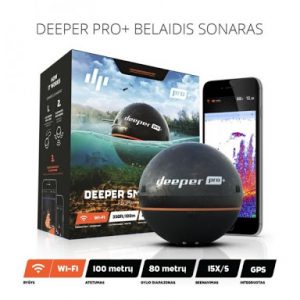 Echolotas Deeper Pro+, Wi-Fi + GPS