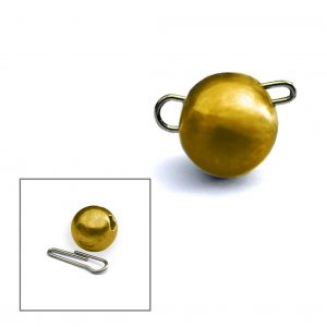 Volframinė džigo galva CHEBURASHKA 2-5 gr. aukso spalvos