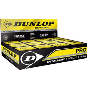 Skvošo kamuoliukas Dunlop PRO WSF/PSA 12-box
