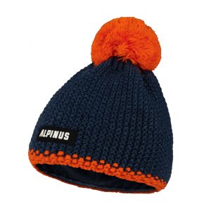 Žieminė kepurė Alpinus Mutenia Hat, tamsiai mėlyna ir oranžinė TT43840