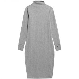 Moteriška suknelė 4F šalta šviesiai pilka melanžinė H4Z21 SUDD013 27M