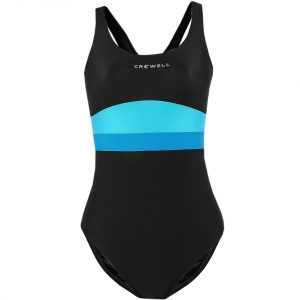 Moteriškas maudymosi kostiumėlis Crowell Katie 01 str., juoda-mėlyna-mėlyna