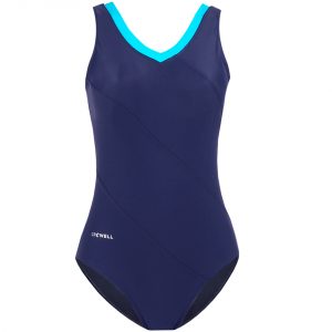 Moteriškas maudymosi kostiumėlis Crowell Angie spalva 02, tamsiai mėlyna ir mėlyna
