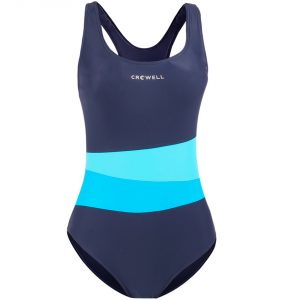 Moteriškas maudymosi kostiumėlis Crowell Lola spalva 02, tamsiai mėlyna ir mėlyna