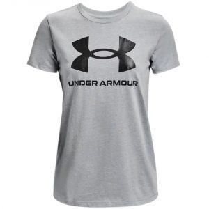 Moteriški marškinėliai Under Armour Live Sportstyle Graphic Ssc pilki 1356305 016