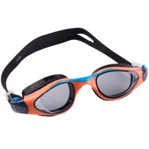 Vaikiški plaukimo akiniai Crowell Splash, juodi ir oranžiniai