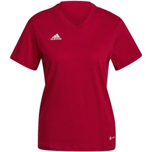Moteriški marškinėliai Adidas Entrada 22 Tee raudoni HC0441