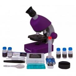 Mikroskopas Bresser Junior 40-640x – violetinis
