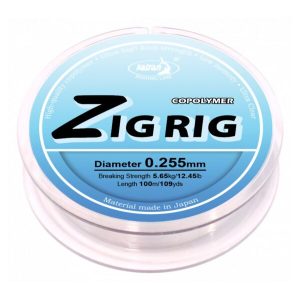 KATRAN ZIG RIG Line Ultra Clear monofilamentinis valas (0.309 mm, 7.25 kg / 16 lb, 100m)