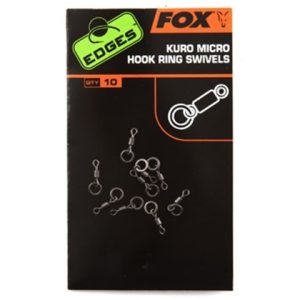 FOX Edges Kuro Micro Hook Ring Swivels suktukai (10 vnt.)