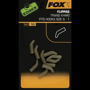 FOX Edges Trans Khaki Flippas vamzdeliai (7-10 dydžio kabliukams, 10 vnt.)