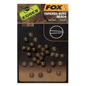 FOX Edges Camo Tapered Bore Beads karoliukai (4 mm, 30 vnt.)