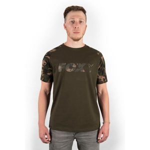 FOX Camo/Khaki Chest Print T-Shirt marškinėliai (2XL dydis)