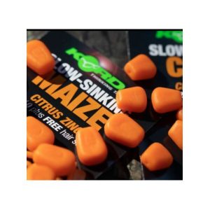 KORDA Slow Sinking Maize Citruz Zing Orange Plastic Baits plastikiniai masalai (10 vnt.)