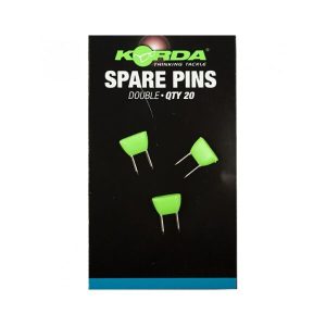 KORDA Double Pins For Rig Safes segtukai pavadėlinei (20 vnt.)