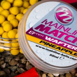 MAINLINE Yellow – Pineapple Dumbell Wafter Boilies neutralūs masaliniai boiliai (8 mm, 50 ml)