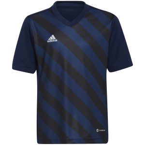 Vaikiški marškinėliai Adidas Entrada 22 Graphic Jersey, tamsiai mėlyni ir juodi HF0122
