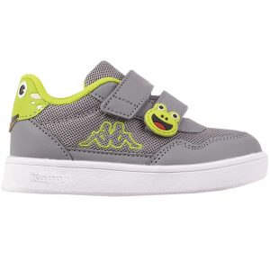 Vaikiški sportiniai batai Kappa PIO M Sneakers, pilkos ir laimo spalvos 280023M 1633
