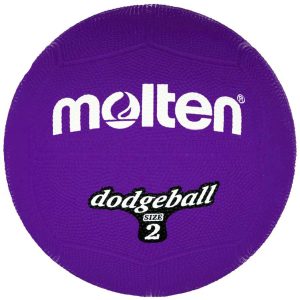 Guminis kamuolys Molten Dodgeball DB2-V, r.2, violetinis