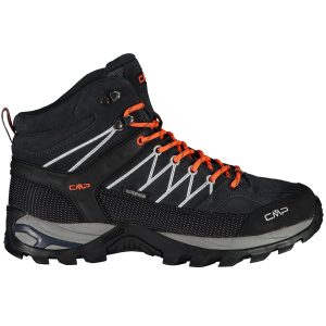 Vyriški žygio batai CMP Rigel Mid WP, juodos ir oranžinės spalvos 3Q1294756UE