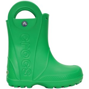 Vaikiški guminiai batai Wellington, Crocs Handle Rain žali 12803 3E8