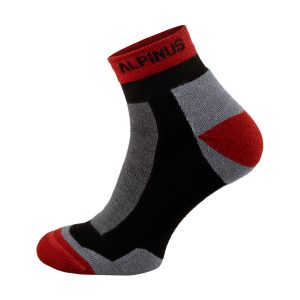 Kojinės Alpinus Sveg Low FI18448, pilkos ir raudonos