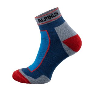 Kojinės Alpinus Sveg Low mėlynos ir raudonos spalvos FI18451