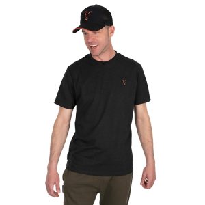 FOX Collection T Black & Orange T-Shirt marškinėliai (L dydis)