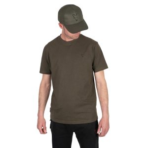 FOX Collection T Green & Black T-Shirt marškinėliai (M dydis)