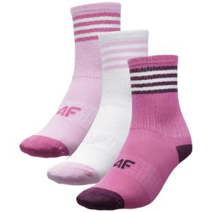 Vaikiškos kojinės mergaitėms 4F F230 3P įvairių spalvų 4FJWAW23USOCF230 90S