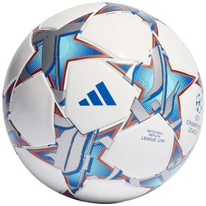 Futbolo kamuolys Adidas UCL Junior 290 lyga 23/24 grupės etapo vaikams balta-mėlyna IA0946