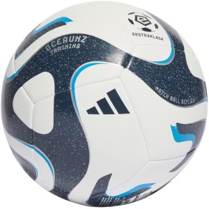 Futbolo kamuolys Adidas Ekstraklasa Training, baltas su tamsiai mėlynu IQ4932