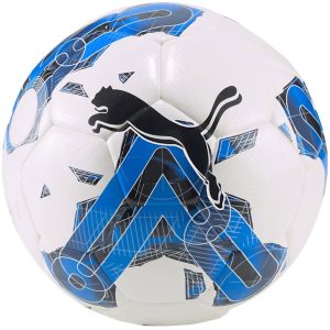 Futbolo kamuolys Puma Orbita 5 hibridinis, baltai mėlynas 83783 03