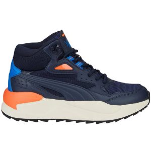 Vaikiški sportiniai batai Puma X-Ray Speed ​​​​Mid WTR tamsiai mėlyni 387385 02