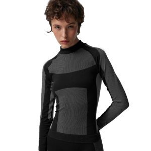 Moteriški termo marškinėliai Outhorn F097 juodi OTHAW23USEAF097 20S
