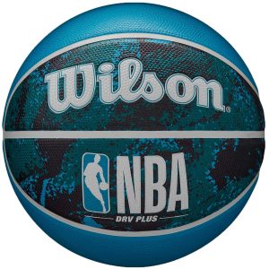 Krepšinio kamuolys Wilson NBA DRV Plus Vibe, juoda ir mėlyna WZ3012602XB7