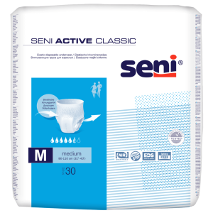 SENI Active Classic Medium sauskelnės – kelnaitės, 30vnt.