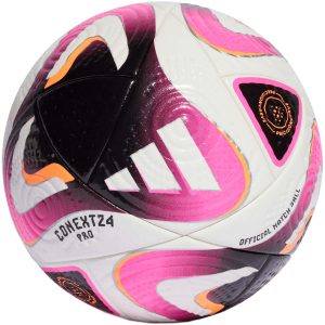 Futbolo kamuolys Adidas Conext 24 Pro, balta ir rožinė IP1616