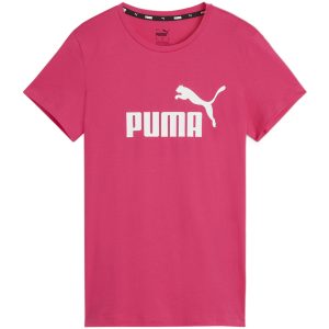 Moteriški marškinėliai Puma ESS Logo Tee rožiniai 586775 49