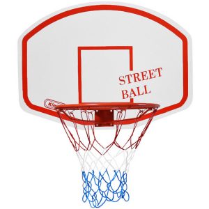 Krepšinio lenta ir lankas  Kimet Street Bal, baltas ir raudonas