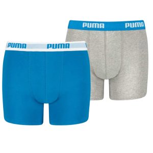Vaikiškos trumpikės, bokso Puma Basic Boxer 2P mėlynos, pilkos 935454 02